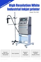 Impresora de Inyección de Tinta Industrial Perfect Laser para Impresión Automática de Logotipos, Fechas, Códigos de Barras en PVC, Vidrio, Metal, Plástico, Blanco, Amarillo, Código de Lote
