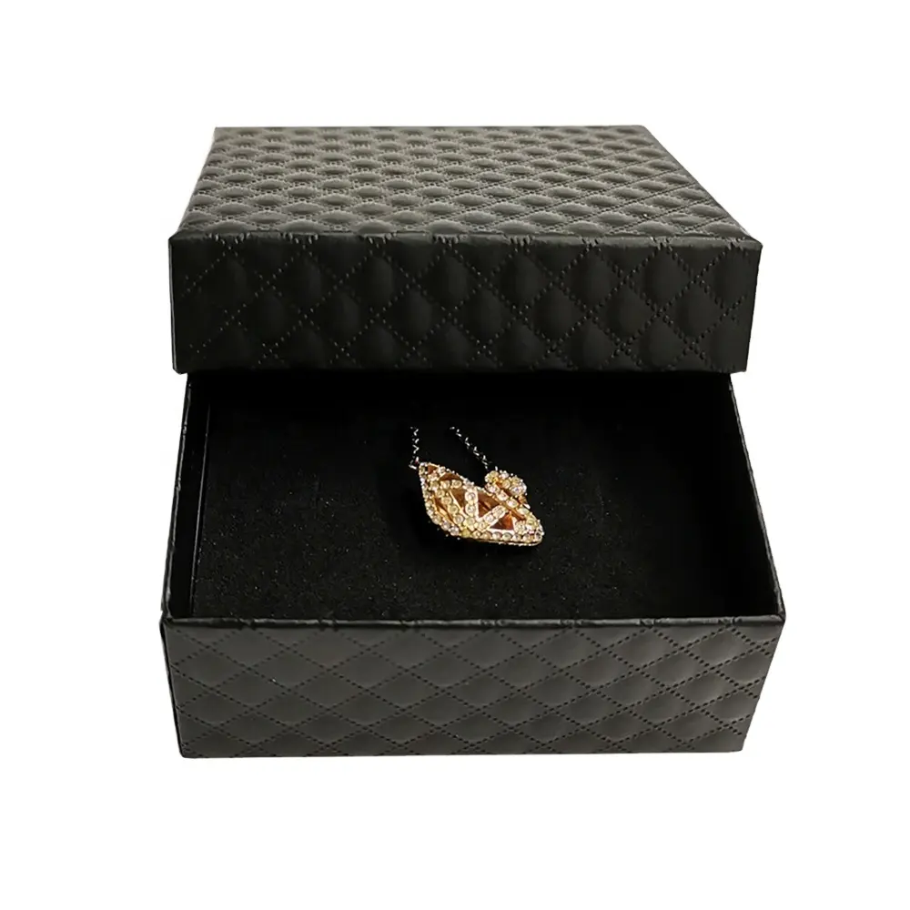High Grade Luxury And Beautiful Paper Box Jewelry Box With Your Own Logo Eco-friendly Paper Box For Ring Or Necklace