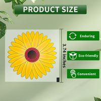 Piège à mouches en plastique transparent écologique non toxique pour fenêtre à fleurs