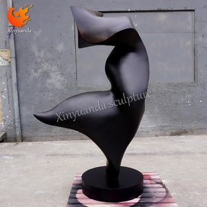 Scultura in Metallo Astratta Personalizzata di Grandi Dimensioni, Statua in Acciaio Inossidabile per Decorazione Paesaggistica di Ville e Giardini - Product Image 4