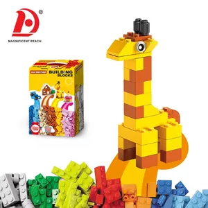 华大教育组装 DIY 建筑砌块玩具 1000pcs 3D 五颜六色的塑料积木为孩子