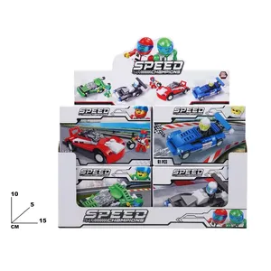 ชุดตัวต่อรถแข่ง MAZZEO GIOCATTOLI Speed Champions 61 ชิ้น ทำจากพลาสติก สำหรับเด็กอายุ 5-7 ปี ได้รับการรับรองมาตรฐาน CE เหมาะสำหรับทั้งเด็กชายและเด็กหญิง - Product Image 1