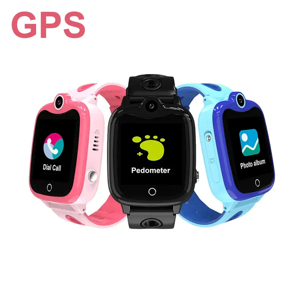 2023 New Arrival D06S IP67 à prova d' água relógio inteligente LBS/rastreador GPS holandês slimme horloge cartão SIM crianças smartwatch com câmera SOS