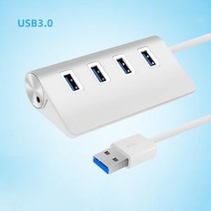 อะแดปเตอร์ฮับ USB 3.0 อลูมิเนียม 4 พอร์ต สำหรับแล็ปท็อป พีซี เอกซ์บอกซ์ แฟลชไดรฟ์ เครื่องพิมพ์ กล้อง คีย์บอร์ด เมาส์ - Product Image 5