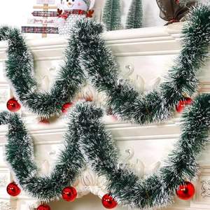 Decoración de Nochebuena, Accesorios para Árboles de Pino, Adornos Navideños Artificiales de Año Nuevo, Guirnalda de Oropel - Product Image 2