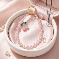 Chaîne de téléphone portable en cristal de diamant, cordon portable, pendentif pour téléphone, porte-clés pour femme
