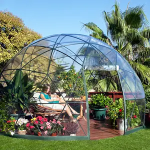 Experience Luxury with a Customized Transparent Canopy Garden Igloo Geodesic,Dome Greenhouse for Your Outdoor Dining Oasis/