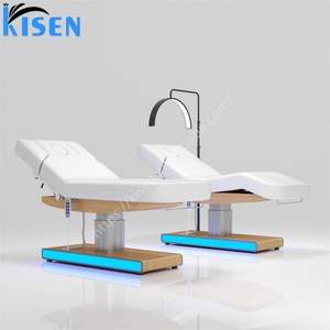 Kisen Wholesale Cheap Facial Chair for Beauty Salon <b>Bed</b> Salon Furniture Electric with 3 Motors <b>Easy</b>-to-Use with Lighting - Product Image 5