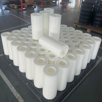 Rouleau en UHMW-PE, nylon, POM, acétal, sur mesure, haute dureté, avec roulement, OEM, résistant à l'usure, roue de poulie