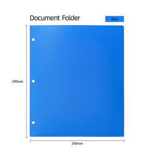 A4 Kích thước <span class=keywords><strong>PP</strong></span> nhựa Punch Pocket thư mục tập tin với storsge túi không thấm nước giữ tập tin tài liệu thư mục - Product Image 3