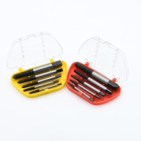 Set ekstraktor sekrup baja 5 PC, untuk alat pertukangan sekrup rusak & ekstraktor pipa air baut rusak, alat tangan
