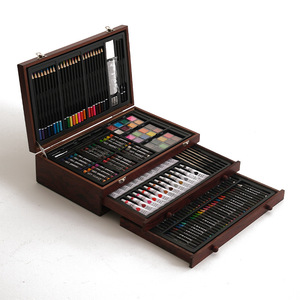 Juego <span class=keywords><strong>de</strong></span> Dibujo y Pintura Profesional <span class=keywords><strong>de</strong></span> Lujo en Caja <span class=keywords><strong>de</strong></span> Madera <span class=keywords><strong>de</strong></span> 143 Piezas <span class=keywords><strong>para</strong></span> Niños, Venta al Por Mayor - Product Image 5