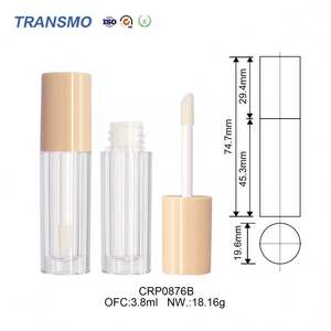 Tubes de gloss à lèvres en plastique avec logo personnalisé, tubes de gloss à lèvres en plastique, 3,8 ml, tubes de gloss à lèvres ronds et épais - Product Image 2