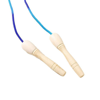 Yx Factory Direct Simple Threaded Wooden Handle Colorful Rope Skipping Fitness Weight Loss Sports Jump