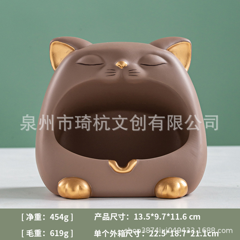 Cat Ashtray - Gray