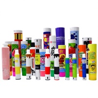 Tube d'emballage en aluminium-plastique laminé pour chewing-gum, 12,7-35 mm, avec bouchon à vis, impression UV, personnalisation du logo
