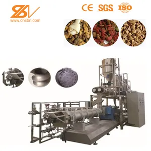 100-3000kg/Hr Industrial Automatic Wet Dry Pet Dog Cat Food Manufacturing Extruder Processing Plant