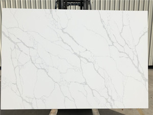 Diseño moderno, piedra artificial blanca, cuarzo Calacatta para encimeras de cocina, modelo 3D capaz de cortar a tamaño, libro que combina venas - Product Image 4