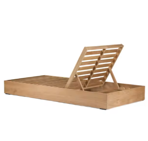 Chaise longue de luxe en teck pour l'extérieur, réglable, avec coussin, pour hôtel, resort, bord de piscine - Product Image 6