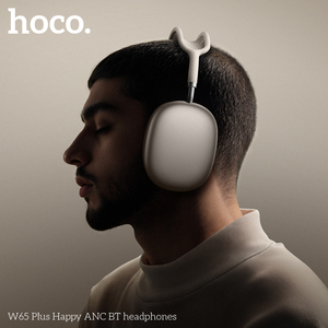Auriculares con Cancelación de Ruido <span class=keywords><strong>Hoco</strong></span> W65 Plus, Auriculares Bluetooth con 45 Horas de Reproducción, Logotipo Personalizado OEM, Auriculares Inalámbricos con Almohadillas de Tela - Product Image 1