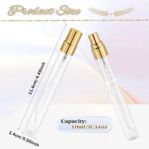 Packaging Empty Perfume Vial <b>Bottle</b> Spray Refillable Perfume Sample Atomizer Tester <b>Bottle</b> <b>Clear</b> <b>Travel</b> Cosmetic <b>Bottle</b> - Product Image 2