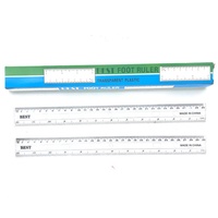 Échantillon Gratuit Disponible – Nouvelle Règle Droite en Plastique Transparent de Haute Qualité, Épaisseur 0,1 cm, Certifiée Sécurité, 30 cm, pour Enfants Scolaires