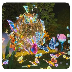 Lampe à papillon mobile LED violette <span class=keywords><strong>de</strong></span> 16 W, 47 cm, classée IP65 <span class=keywords><strong>pour</strong></span> l'extérieur, <span class=keywords><strong>pour</strong></span> la décoration <span class=keywords><strong>de</strong></span> paysage d'Halloween, <span class=keywords><strong>de</strong></span> Noël et du Nouvel An - Product Image 2