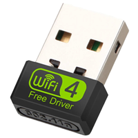Adaptador USB Inalámbrico Mini para Computadora, Dongle Wi-Fi de 2.4GHz y 5.8GHz, Receptor Transmisor de Banda de Frecuencia, 150Mbps, Externo para Escritorio