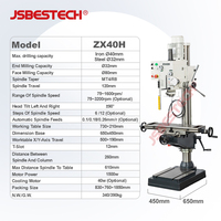 Machine de perçage et de fraisage MT4/R8 au design convivial pour une utilisation facile