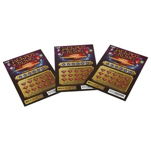 Wholesale Custom Original Card <b>Sticker</b> Game Machine Ticket Online Scratch Off Lottery Tickets - Product Image 1