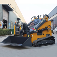Mini-chargeuse compacte sur chenilles équipée d'un moteur diesel Euro5 EPA de Chine, avec pompe hydraulique et roulement, pour usage agricole et de jardinage