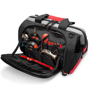 Bolsa de Herramientas para <span class=keywords><strong>Electricista</strong></span> Impermeable de 25 Bolsillos, Oxford, Boca Ancha, Gran Capacidad, Multicompartimentos, Personalizable OEM - Product Image 1