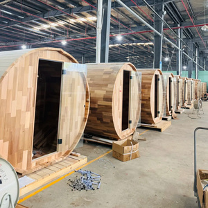 <span class=keywords><strong>Sauna</strong></span> Esterna Moderna di Lusso in Legno Finlandese, Facile e Veloce da Montare, con WiFi, per 3 Persone, in Container, con Spedizione Inclusa - Product Image 1