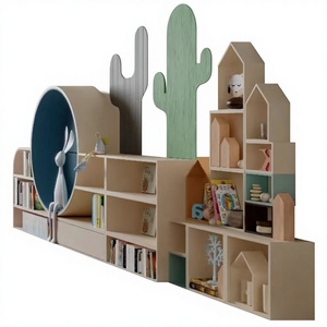 Meubles de bibliothèque modernes en bois Chiquitos, présentoirs pour librairie, armoires de présentation, supports à livres, étagères, rayonnages de rangement pour écoles et supermarchés - Product Image 1