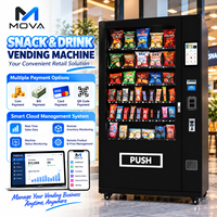 Distributeur automatique de snacks pour les distributeurs, les entrepreneurs et les points de vente, avec personnalisation OEM ODM et caisse en bois