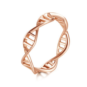 Gepersonaliseerde Holle Band <span class=keywords><strong>Ring</strong></span> Sieraden <span class=keywords><strong>Dna</strong></span> Patroon Silver Rose <span class=keywords><strong>Gold</strong></span> Plated Roestvrij Stalen <span class=keywords><strong>Ring</strong></span> Voor Vrouwen Meisjes Geschenken - Product Image 1