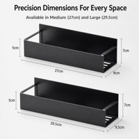 Étagère de rangement magnétique sans perçage pour réfrigérateur, organisateur mural pour porte-frigo