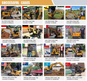 Envío gratis puerta a puerta más pequeña 0,8 t mini excavadora de jardín con accesorios 3,5 t Pelle hidráulico una pequeña excavadora - Product Image 6