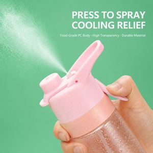 Promotional Gift Eco-friendly 650ml Tritan <b>Spray</b> Water <b>Bottle</b> Portable Outdoor Sports Misting <b>Drink</b> Cup with Custom Brand Logo - Product Image 2