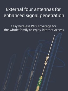 Routeur <span class=keywords><strong>WiFi</strong></span> 4G LTE R103-CAT7 (B42 & B43) 150 Mbps avec pare-feu, 4 antennes externes, emplacement SIM Type-C pour usage domestique - Product Image 6