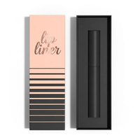 Boîte d'emballage personnalisée pour baume à lèvres, gloss, liner et teinture pour les lèvres, vide, pour cosmétiques