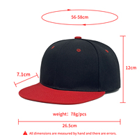 Gorra de Béisbol con Visera Plana y Bordado de Logotipo Personalizado, Gorra Clásica Ajustable con Cierre a Presión para Hombre