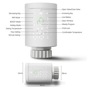 Sistema di Domotica Termostato Wifi dal Design Moderno Valvola Termostatica per Radiatori per Hotel con Controllo Zigbee in ABS PC per Riscaldamento ad Acqua 230v 220v - Product Image 3
