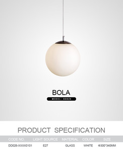 โคมไฟระย้าทรงกลมสำหรับตกแต่งสไตล์นอร์ดิก,โคมไฟแขวน - Product Image 4