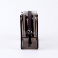 Grande trousse de toilette transparente en PVC, approuvée TSA, étanche, avec fermeture éclair, personnalisable avec logo, pour femme
