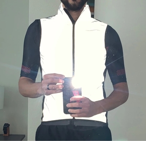 <span class=keywords><strong>Veste</strong></span> réfléchissante imperméable pour vélo, gilet d'avertissement de sécurité pour la course à pied - Product Image 2