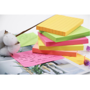 Custom Shapes Cute Sticky Notes School Office Stationery Multicolored Memo <b>Pads</b> With Line - Product Image 3
