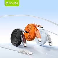 Câble USB Type C vers Type C BAVIN Excellent Portable Anti-emmêlement CB426 PD60W 3 couleurs avec aimant