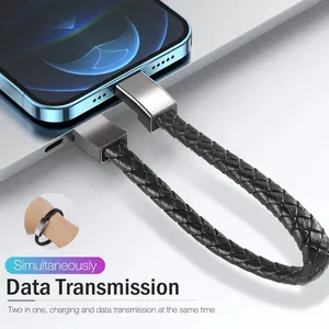 Bracelet USB Cable Portable Fast Charging USB Micro Type C Charger Cord For iPhone 13 12 11 Pro Max X Samsung Xiaomi Huawei