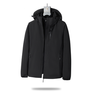High Quality Fashion <strong>Men's</strong> Soft Shell <strong>Long</strong> Hooded 3-in-1 Waterproof Windproof Sports Outdoor Windbreaker <strong>Jacket</strong> - Product Image 3